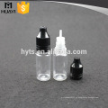 Botella plástica del animal doméstico de la botella del dropper del animal doméstico 10ml para el e-líquido con la tapa de rosca plástica